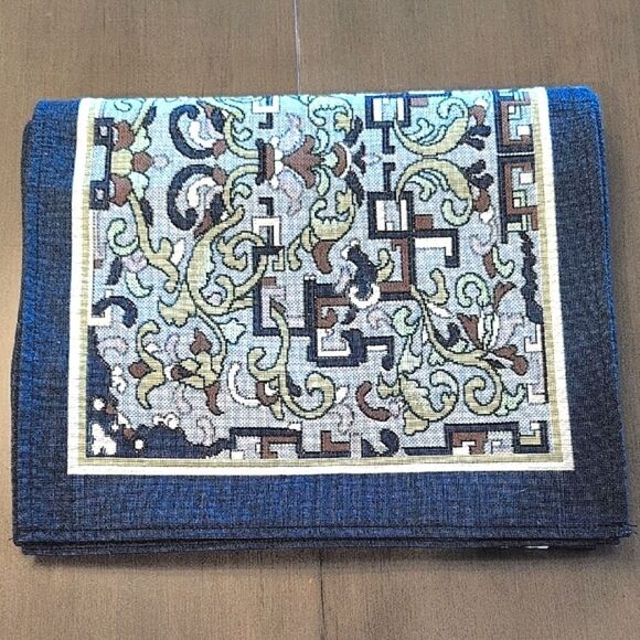 Rennie & Rose Collection Asian Ornament Woven Tapestry Table Runner Made In USA - Picture 8 of 8